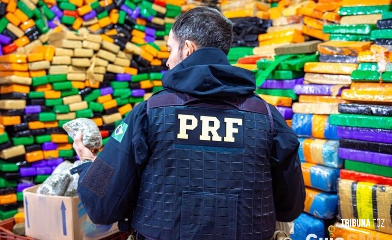 PRF apreende 195 toneladas de drogas em 2023 no Paraná e bate recorde histórico