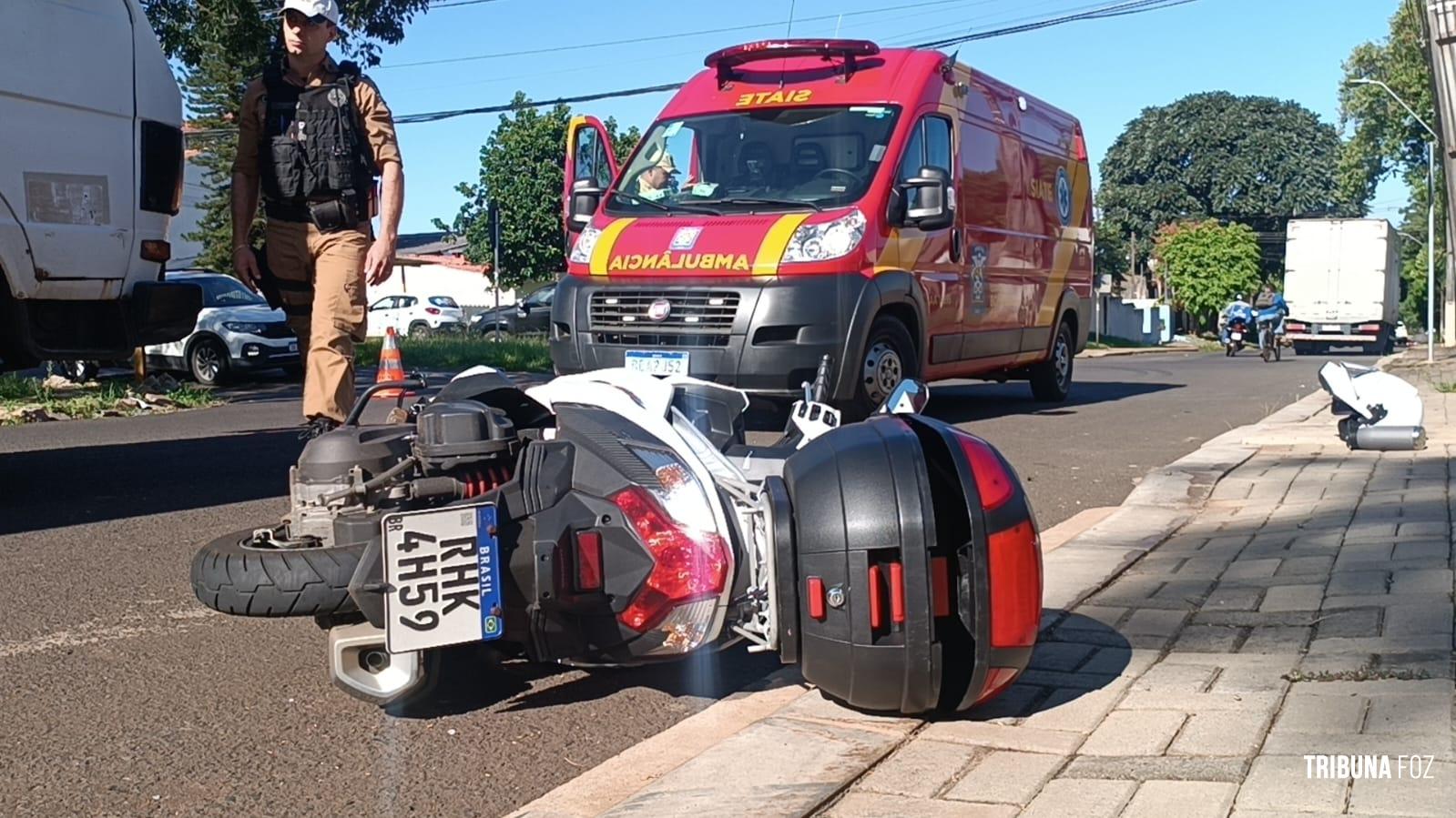 Siate é acionado após colisão envolvendo dois caminhões e uma moto na Vila Yolanda