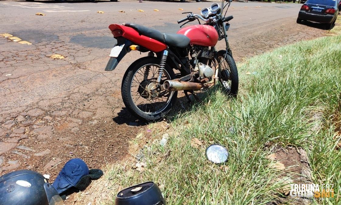 Siate socorre motociclista após colisão em São Miguel do Iguaçu