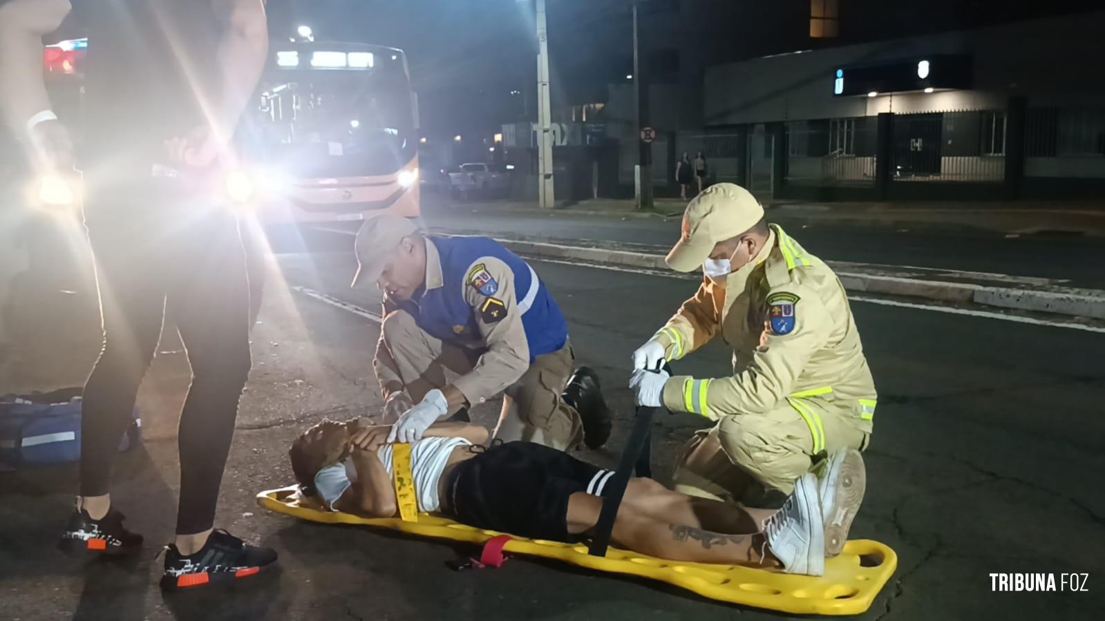 Siate socorre motociclista após colisão no Boicy