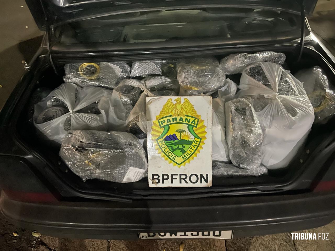 BPFRON apreende veículo carregado com mercadorias contrabandeadas em Foz do Iguaçu 