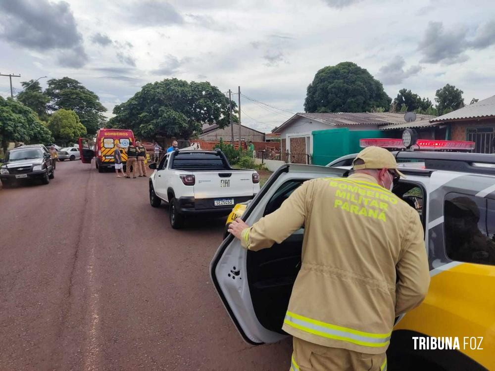 Homem sofre ferimentos moderados após violenta colisão em Marechal Cândido Rondon