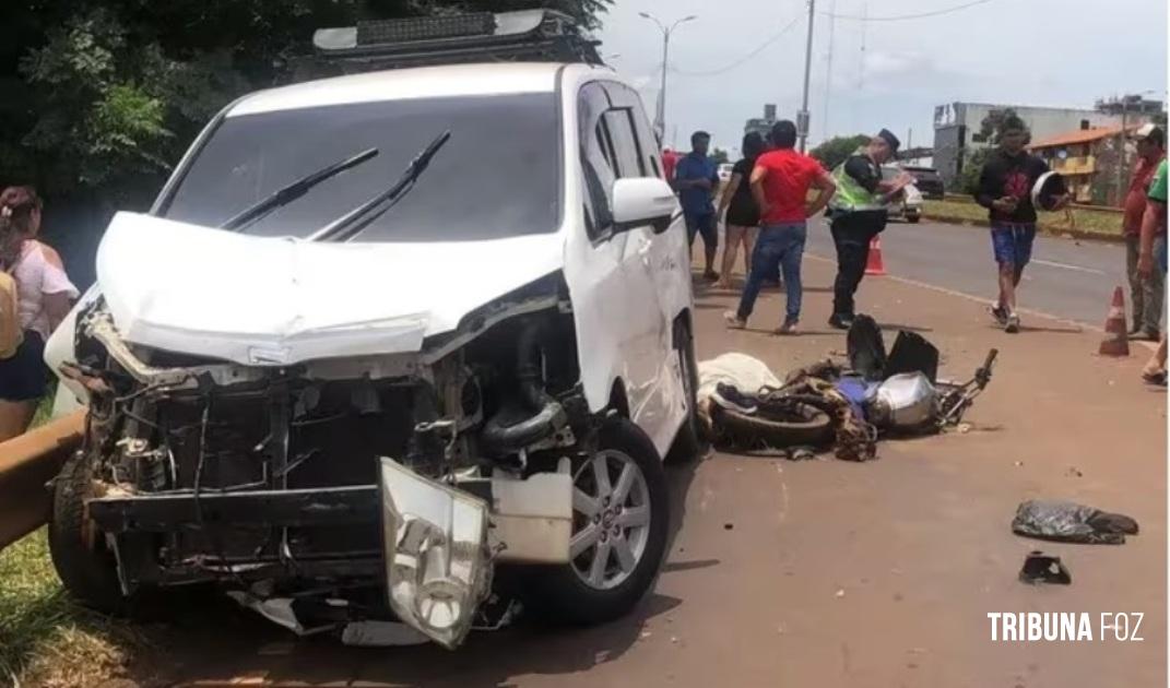 Motociclista morre após colisão em Ciudad Del Este