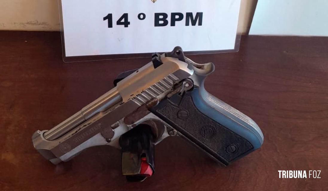 PM prende suspeito com uma pistola .380mm no Bairro Três Lagoas