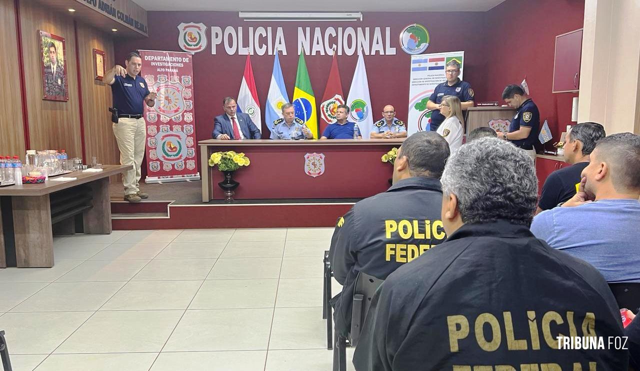 Policia Federal participa de reunião do gabinete de investigação para apurar assalto no Paraguai