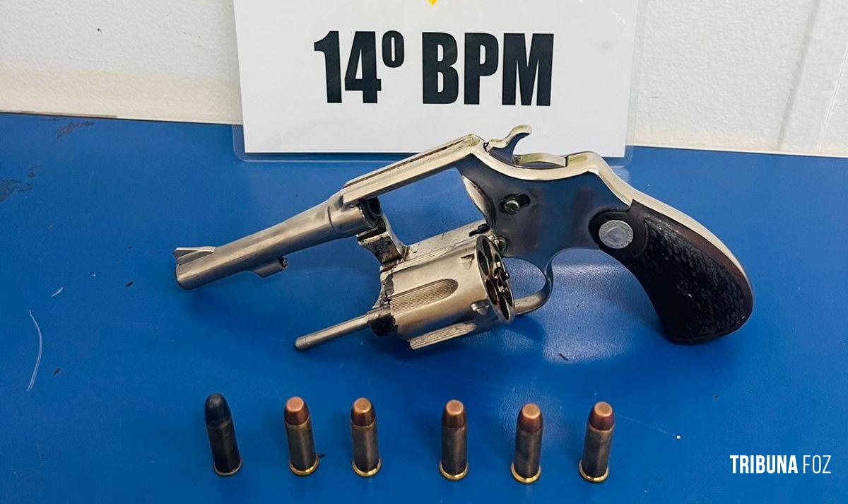 Policia Militar prende homem com revolver calibre 38 no Bairro Três Lagoas