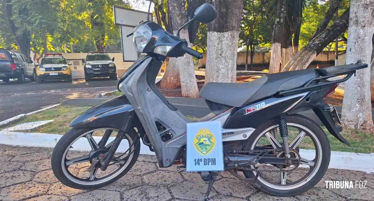 Policia Militar recupera motocicleta furtada no Jardim Jupira