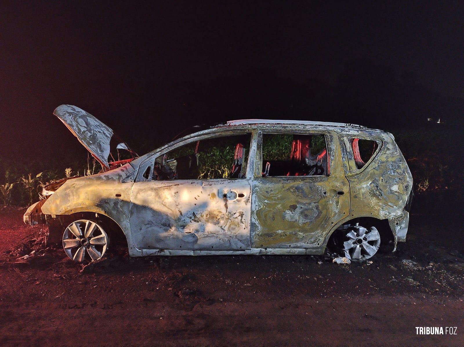 Carro usado em crime de homicídio no Porto Meira é encontrado incendiado na área rural  