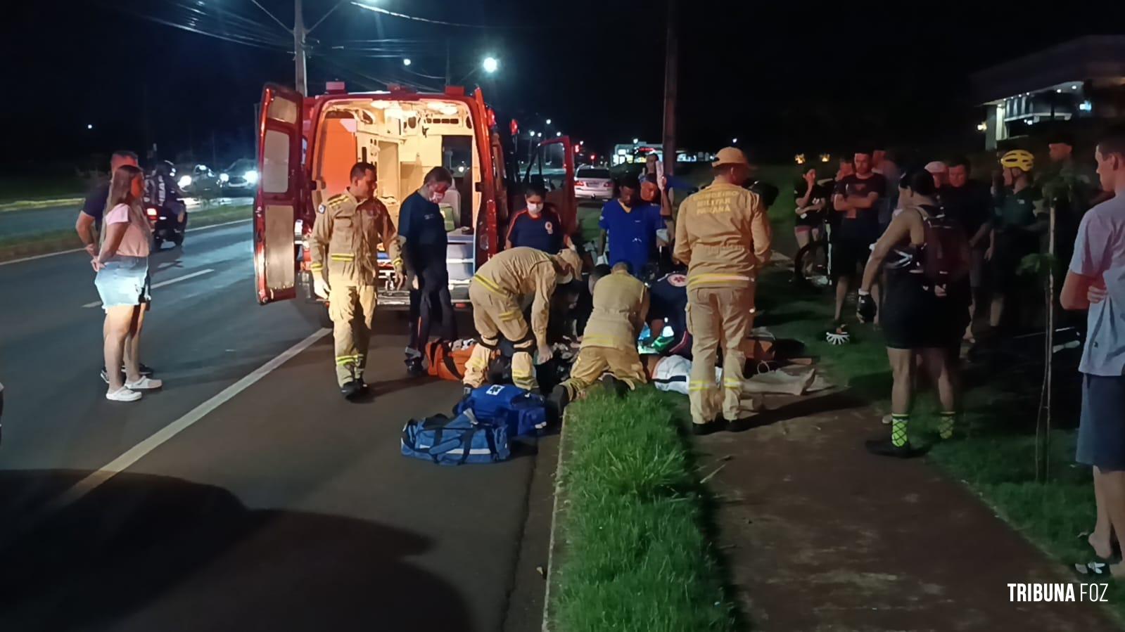 Ciclista sofre mal súbito e morre na Av. Felipe Wandscheer