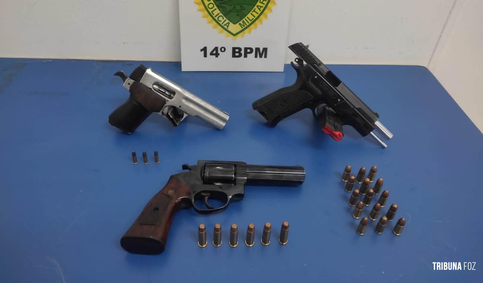 Policia Militar apreende três armas de fogo no Jardim das Flores