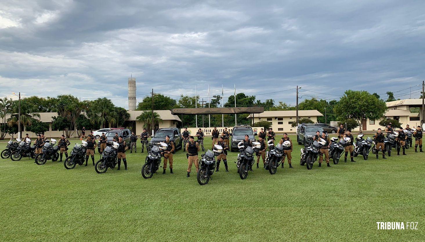 Policia Militar deflagra "Operação Cavalo de Aço" que mira acidentes e crimes com motos em Foz do Iguaçu