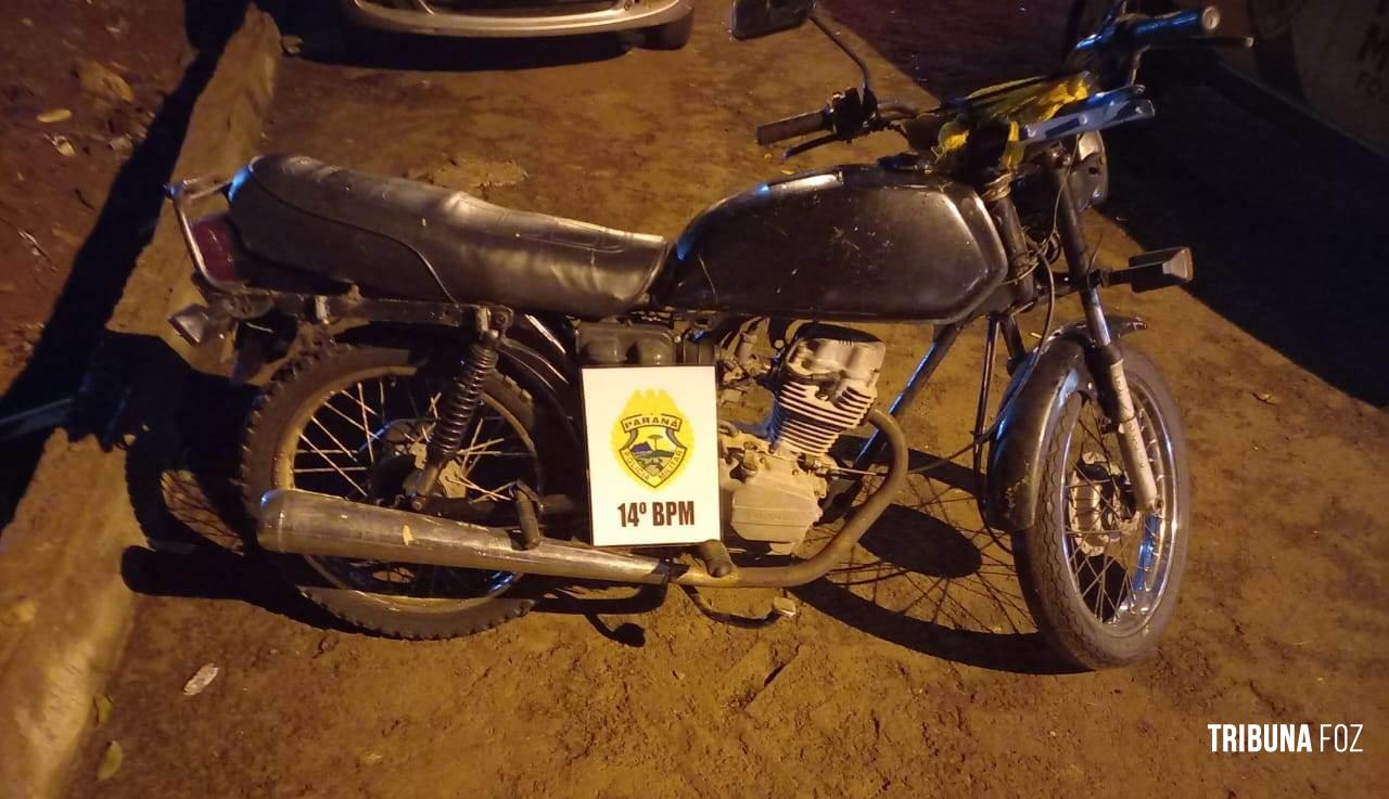 Policia Militar recupera motocicleta furtada no Jardim Jupira