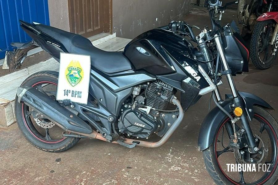 Policia Militar recupera motocicleta furtada no Jardim Três Fronteiras