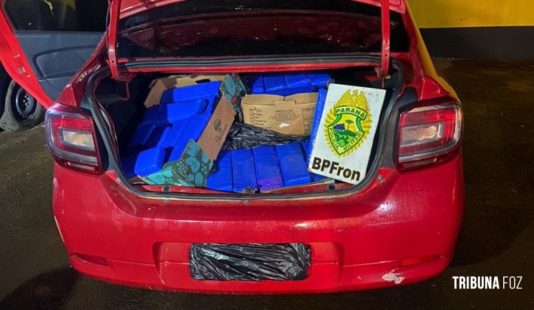 BPFRON prende condutor com 125 Kg de maconha na BR 277 próximo a São Miguel do Iguaçu