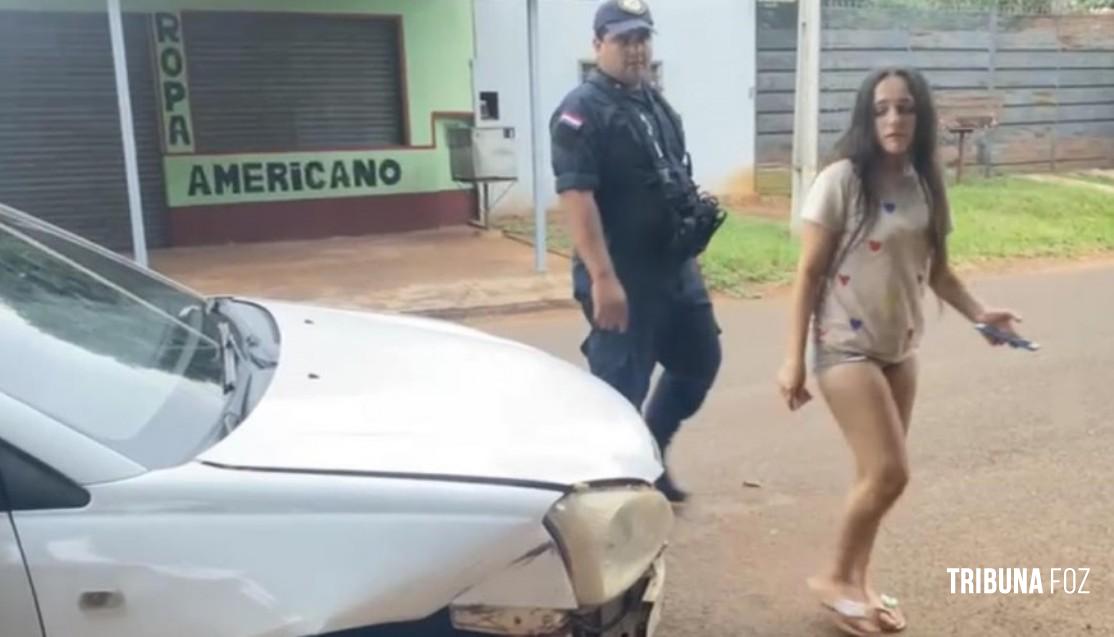 Denunciada mulher embriagada que provocou acidente de trânsito em Ciudad Del Este