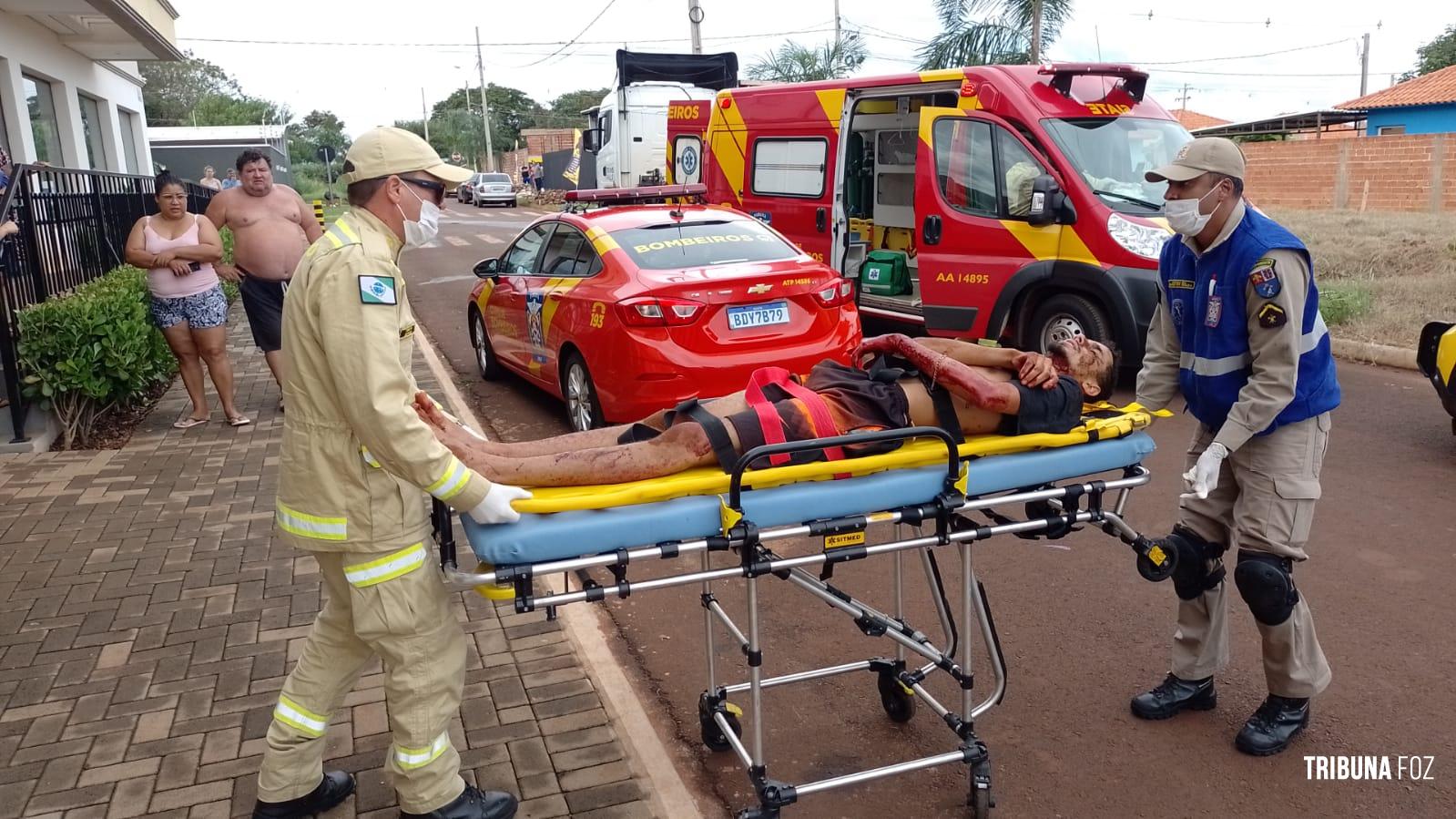 Jovem é atropelado e baleado nas proximidades das unidades prisionais em Foz do Iguaçu