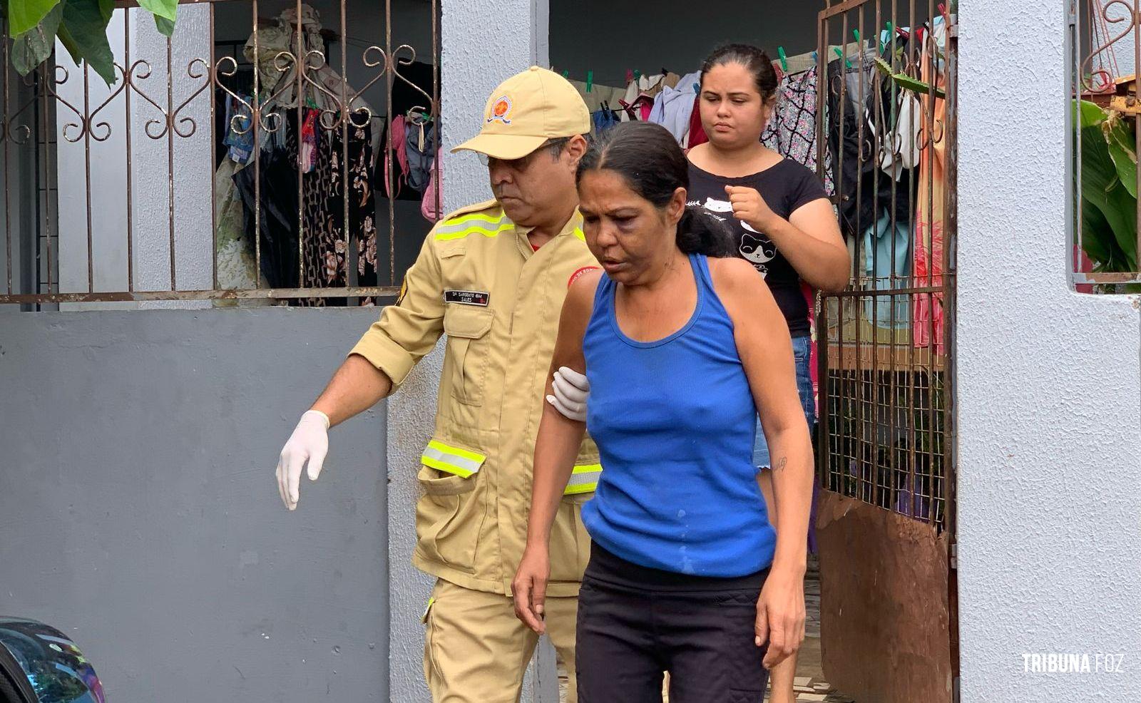 Marido agride e esfaqueia a esposa no Bairro Morumbi