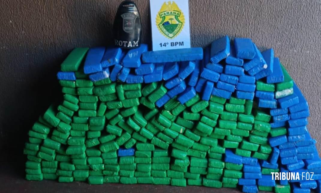 Militares da ROTAM apreende 210 Kg de maconha no Bairro Vila C