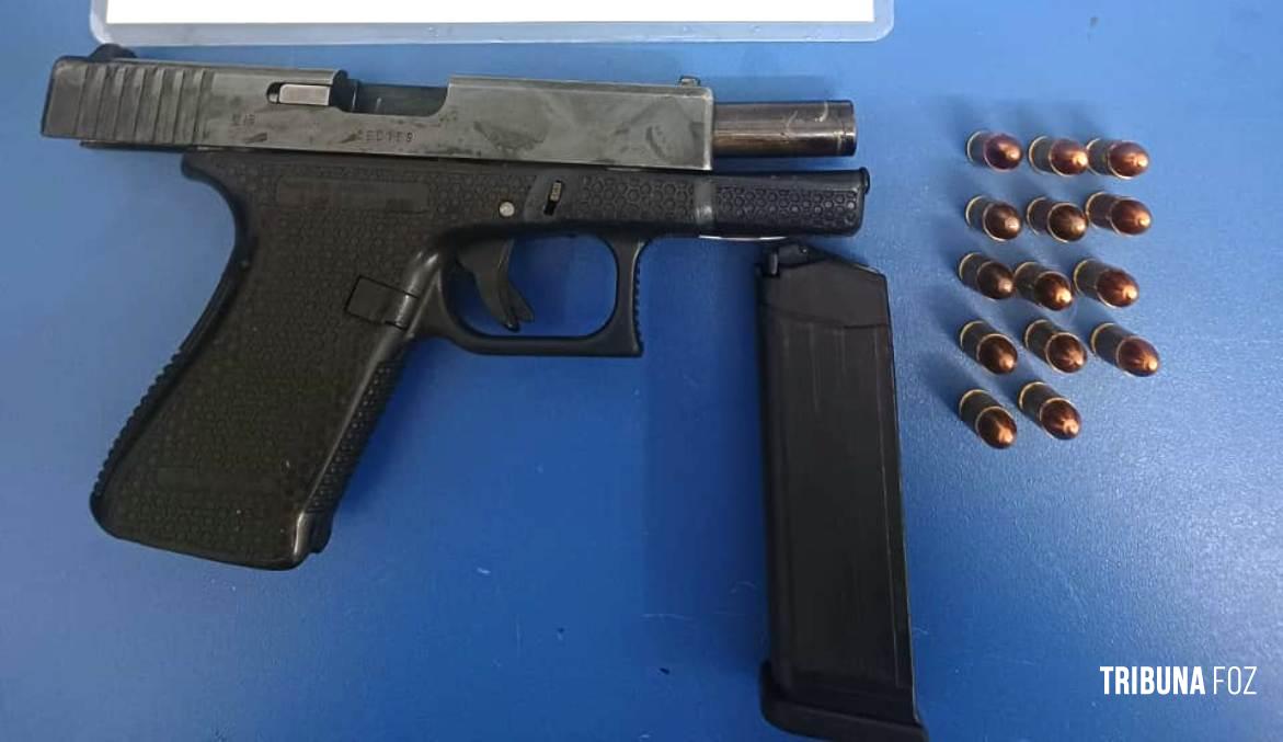 PM localiza mais uma pistola 9mm usada pelos assaltantes que culminou com confronto com morte na última madrugada