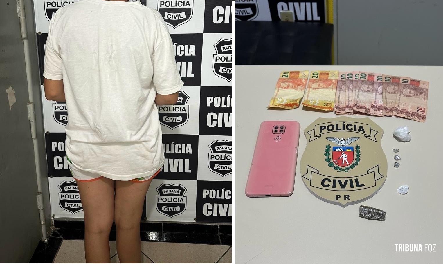 Policia Civil da cidade de Santa Terezinha de Itaipu fecha boca de fumo