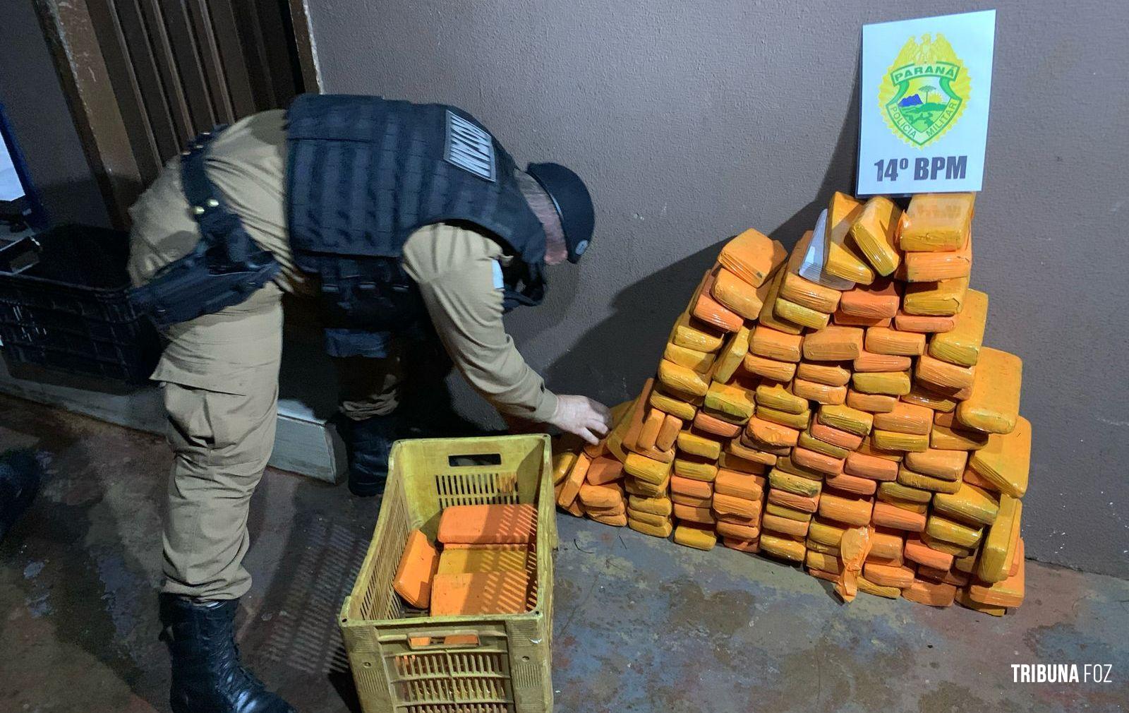 ROTAM prende condutor com 150 tabletes de maconha na saída de Foz