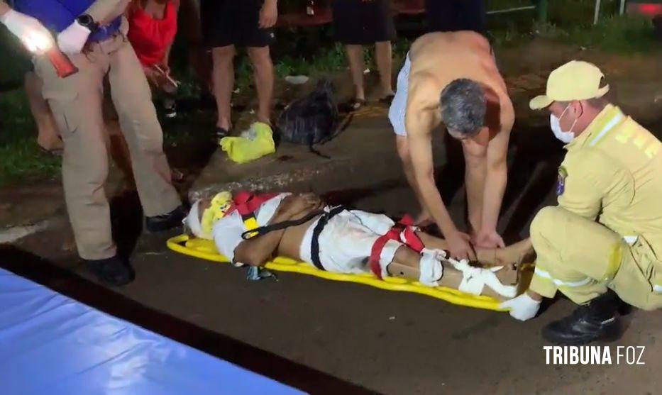 Siate socorre ciclista atropelado por moto no Bairro Três Lagoas Siate socorre ciclista atropelado por moto no Bairro Três Lagoas