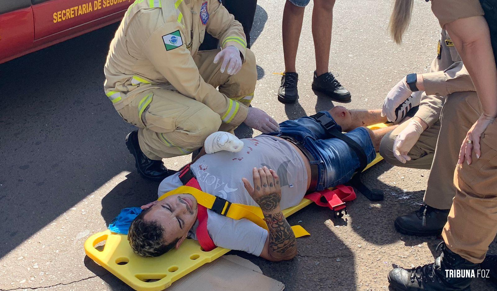 Siate socorre vítima de acidente de trânsito no Bairro Morumbi