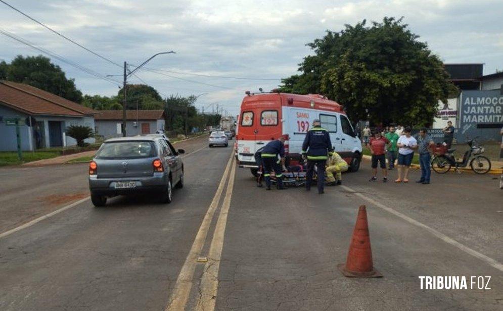 Idoso em bicicleta elétrica é atropelado por motorista que foge do local em Santa Helena