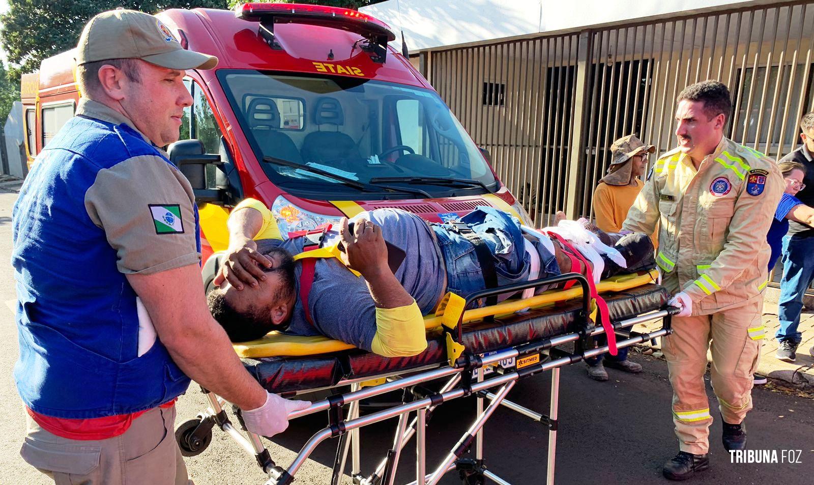 Motociclista fica gravemente ferido após veículo tentar fazer uma inversão no Bairro Morumbi II