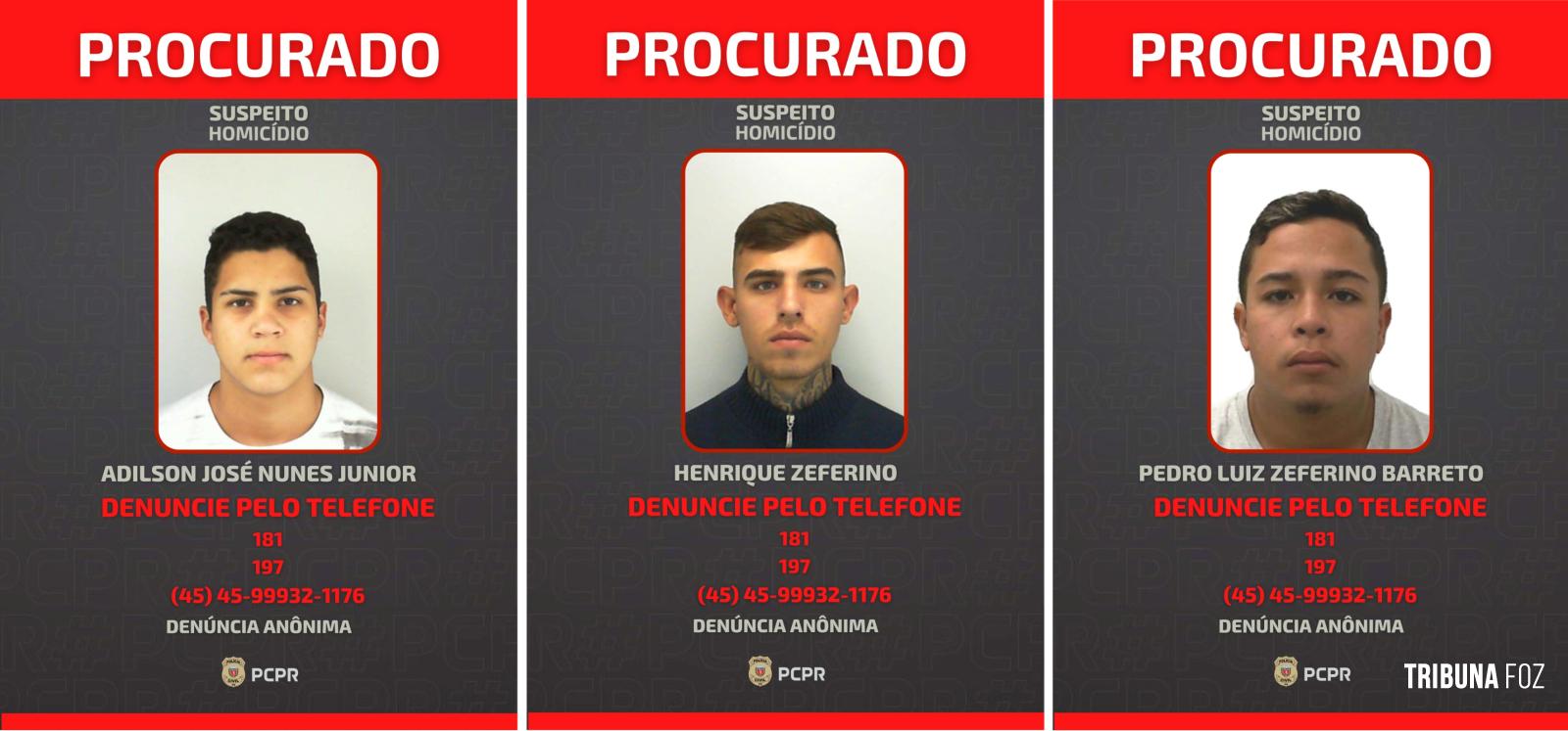 Policia Civil procura foragidos suspeitos de cometer homicídio em Foz do Iguaçu