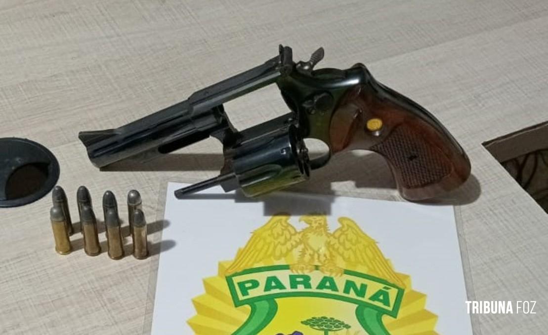 Policia Militar prende homem com arma de fogo em Santa Terezinha de Itaipu