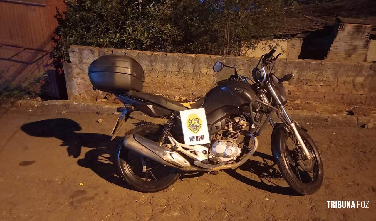 Policia Militar recupera furtada motocicleta no Jardim Jupira