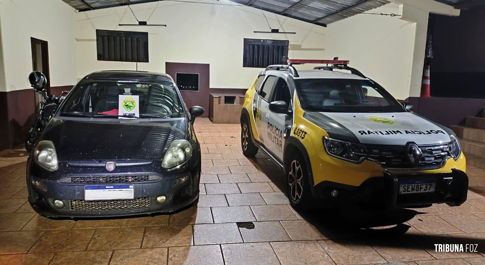 Policia Militar recupera veículo roubado em São Miguel do Iguaçu