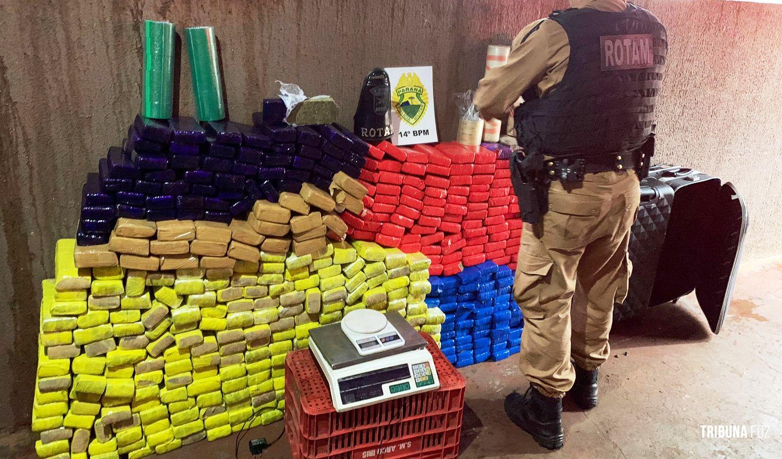 ROTAM apreende 326,7 Kg de maconha no Bairro Porto Belo