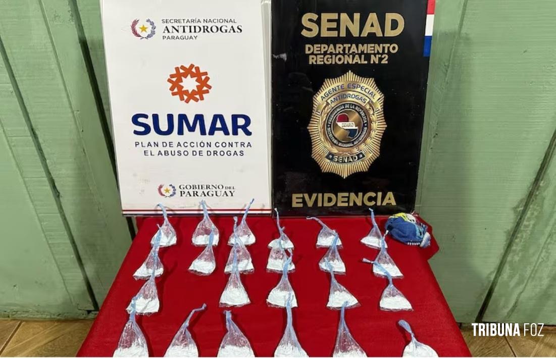 SENAD prende traficante que vendia cocaína em Ciudad Del Este