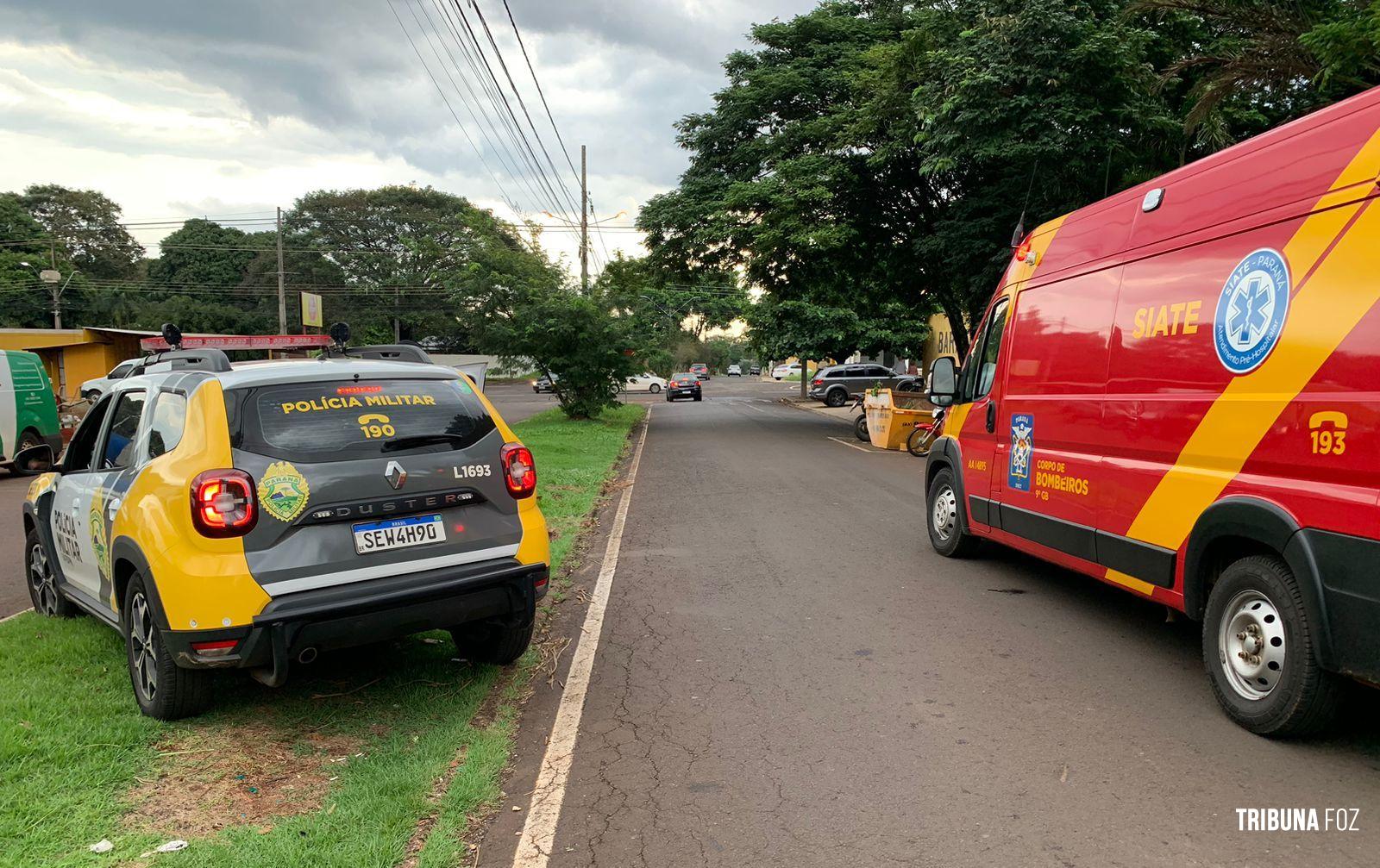 Siate socorre vítima que levou tiro na perna durante assalto a floricultura na Vila A