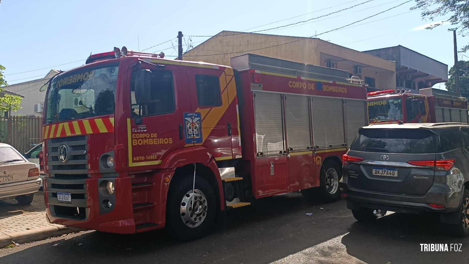 Bombeiros são acionados após principio de incêndio na Vila Yolanda