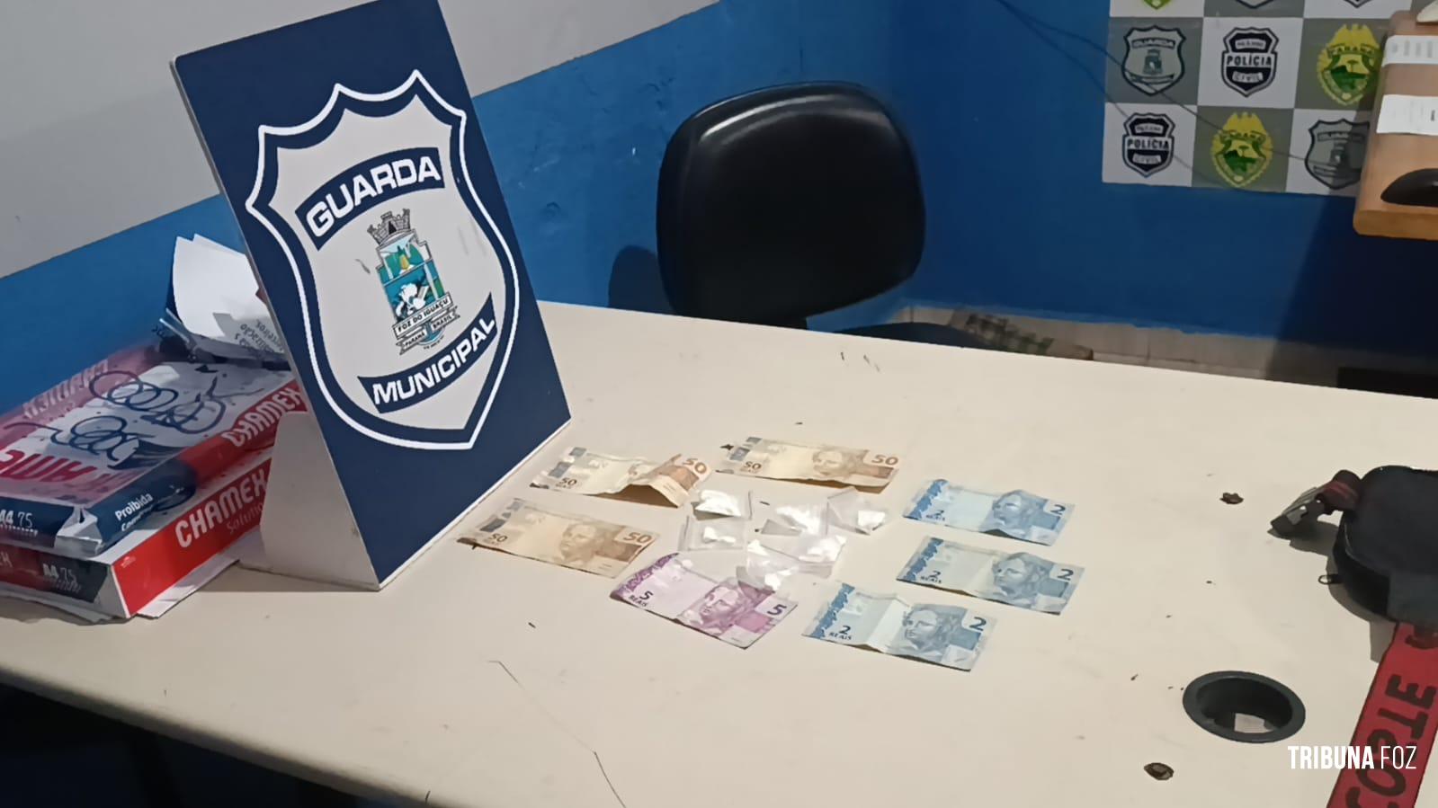 Guarda Municipal apreende menor com cocaína e dinheiro no Bairro Três Lagoas