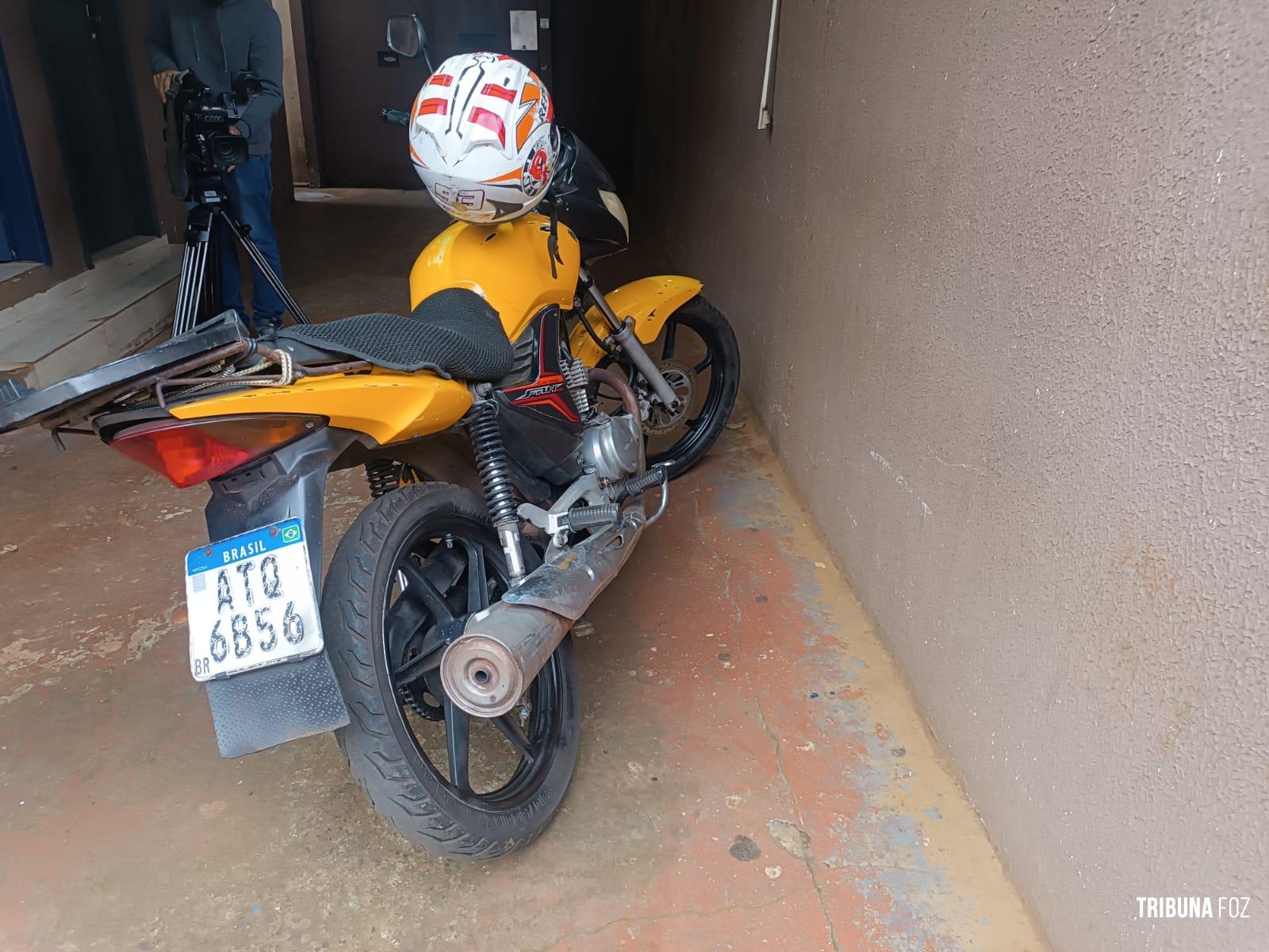 Guarda Municipal localiza moto roubada na casa do assaltante esfaqueado