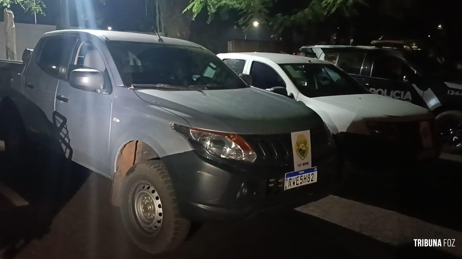 Militares do Choque apreende dois veículos clonados no Bervely Falls Park