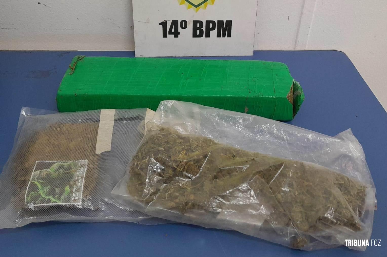 Policia Militar apreende 1,3 Kg de maconha na Favela do Monsenhor Guilherme