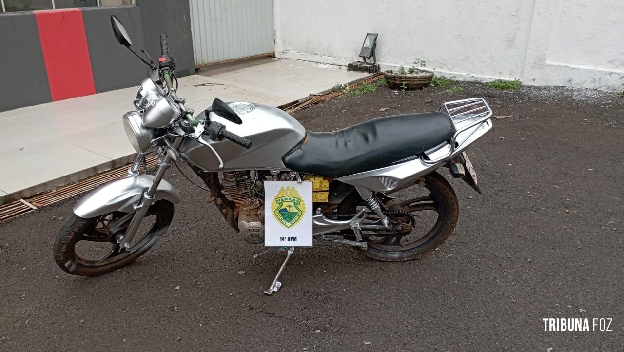 Policia Militar recupera motocicleta furtada no Jardim Bourbon