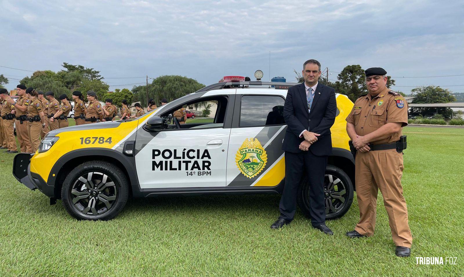 Através de emenda do Deputado Batatinha, Policia Militar de Foz do Iguaçu recebe duas novas viaturas policiais