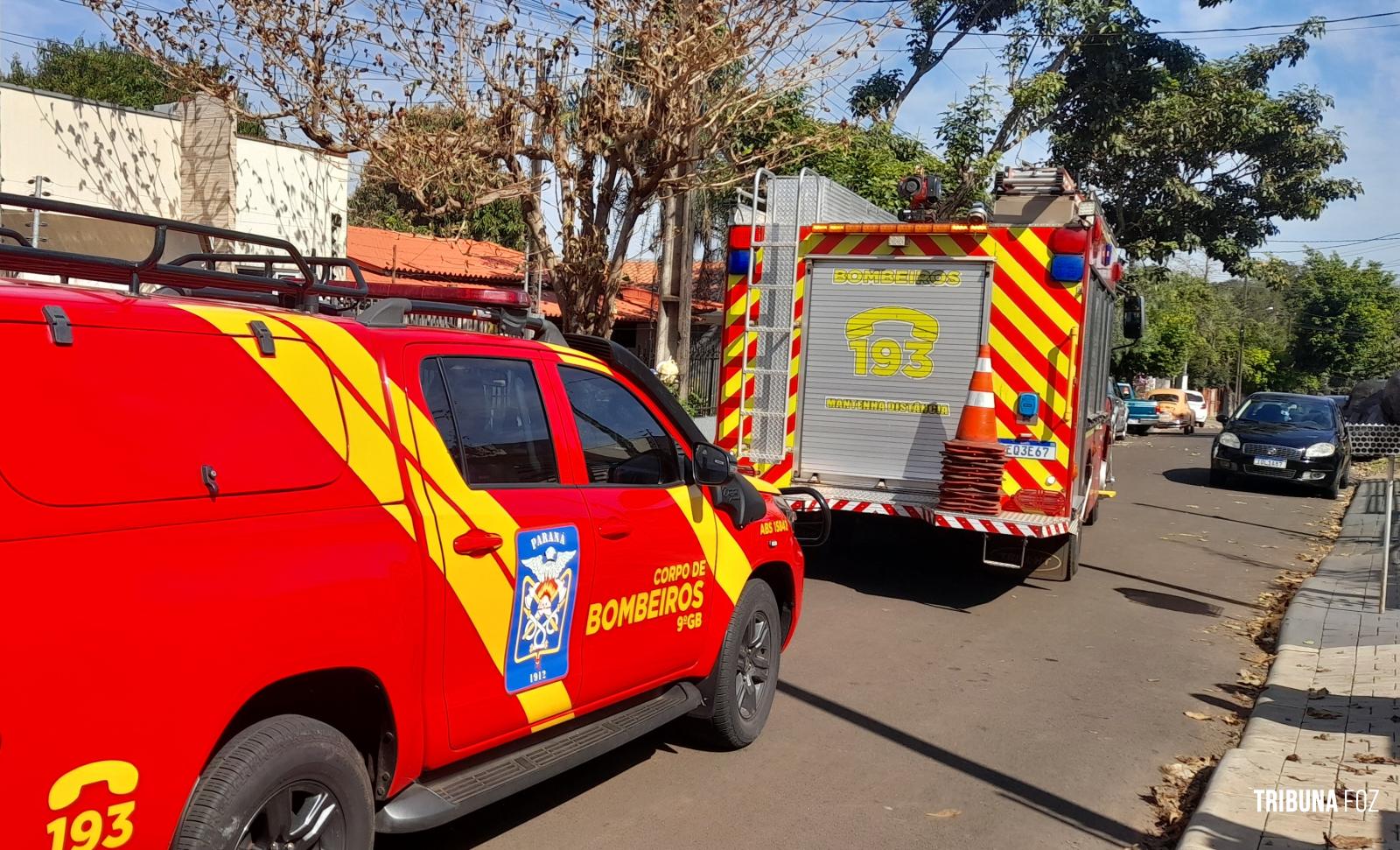 Bombeiros interveem em incêndio a residência no Jardim Cataratas