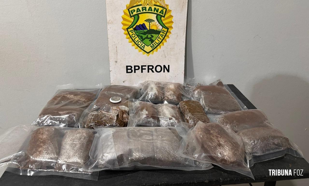 BPFRON apreende 2,172 Kg de essência  de Tetra-hidrocanabinol em São Miguel do Iguaçu