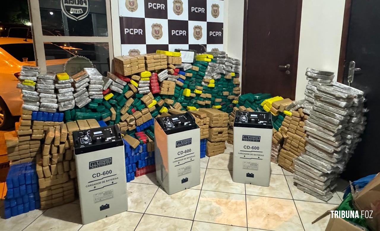 GDE da Policia Civil apreende 950 quilos de maconha em Foz do Iguaçu