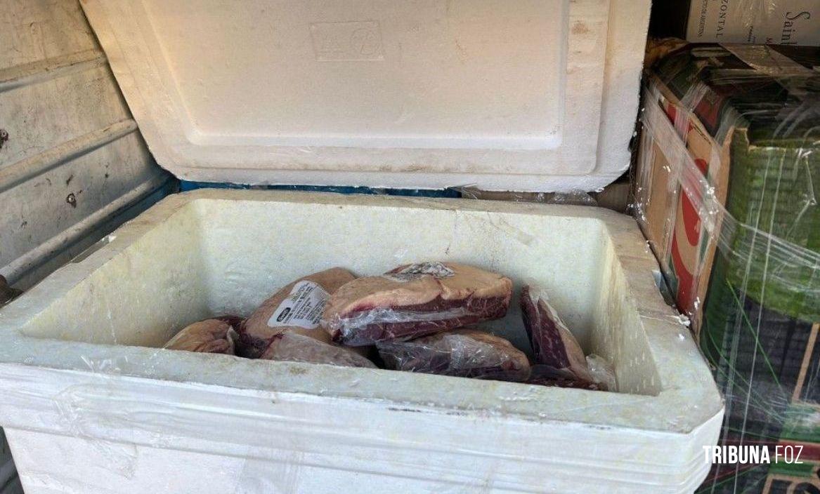 Operação apreende vinho e picanha argentina que seguiam para São Paulo