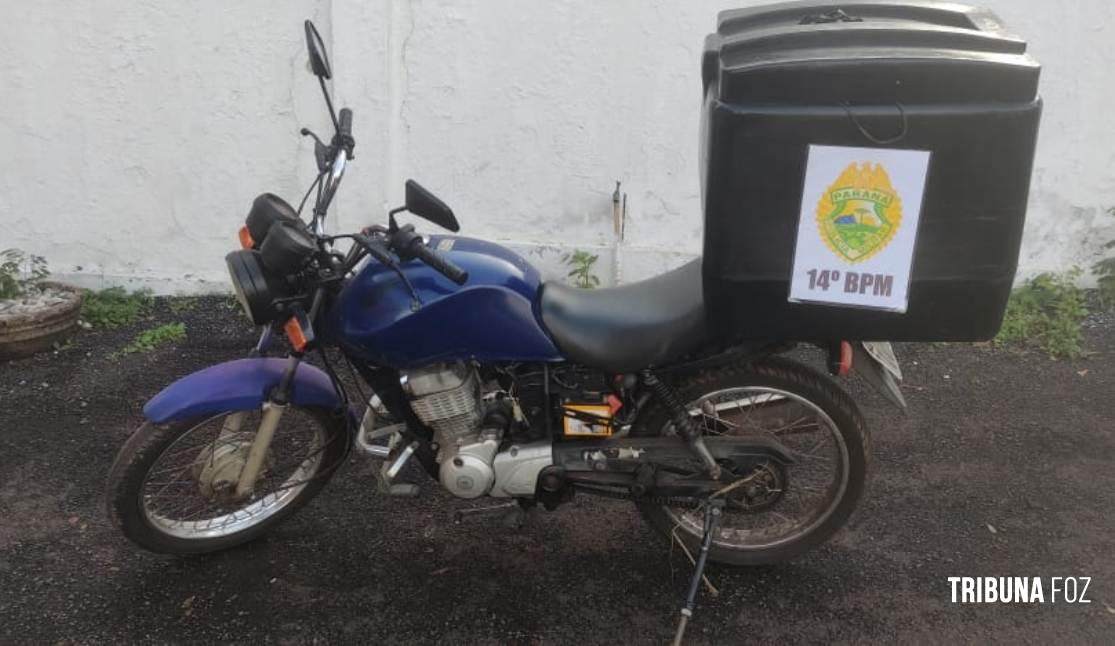 Policia Militar recupera motocicleta furtada no Jardim Jupira