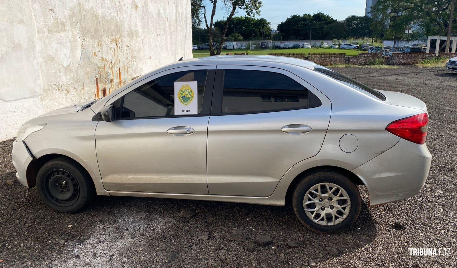 Policia Militar recupera veículo roubado no Bairro São Sebastião