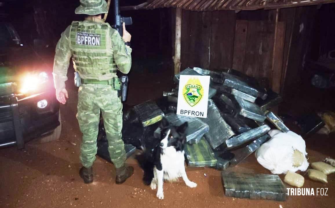 BPFRON prende dois homens e apreende 1067 Kg de maconha em Marechal Cândido Rondon